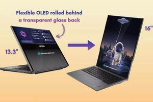 Екран, що росте вгору і виходить за межі ноутбука: Lenovo знову дивує експериментальним пристроєм. фото